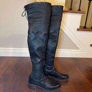 Stuart Weitzman Leather Over the Knee Boot | Size 6M